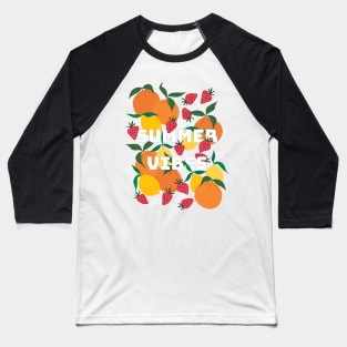 Citrus and friends summer vibes Baseball T-Shirt